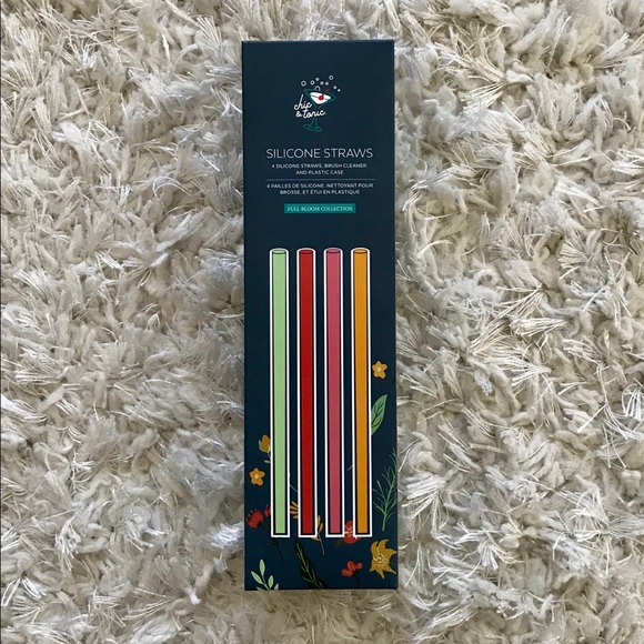 Chic and Tonic Silicone Straws and Brush Cleaner - Picture 2 of 4